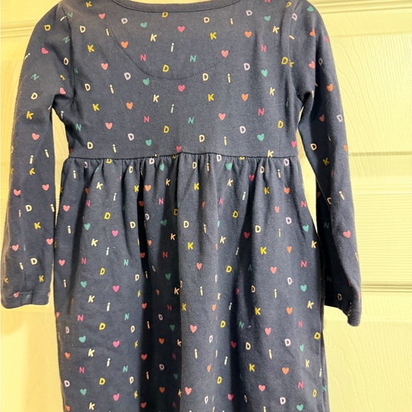 Kids Long Sleeve Dress with Colorful Print - Picture 2 of 2